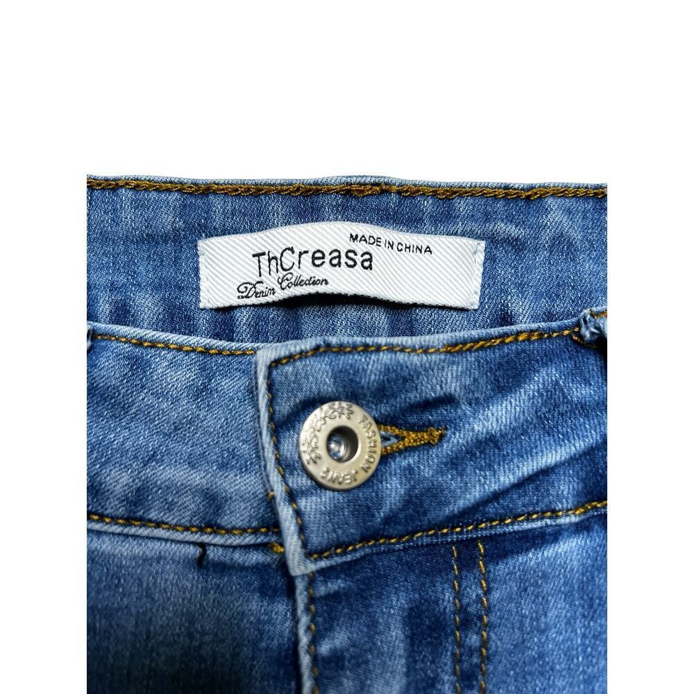 Y2K THcreasa women size 26 stretchy Bell Bottom Jeans for Women High Waisted - Picture 3 of 13